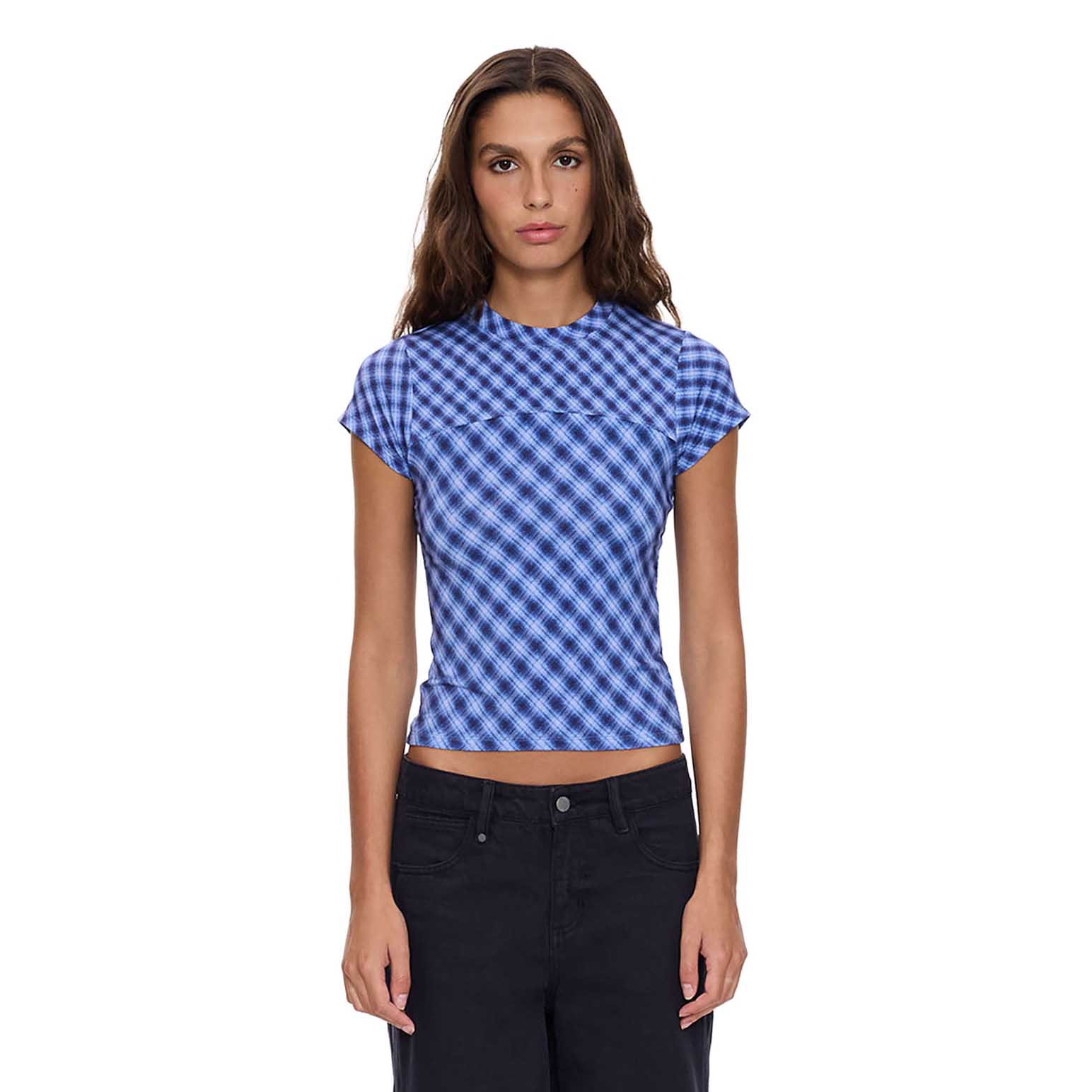 Thrills High Speed Check Panelled Club Tee